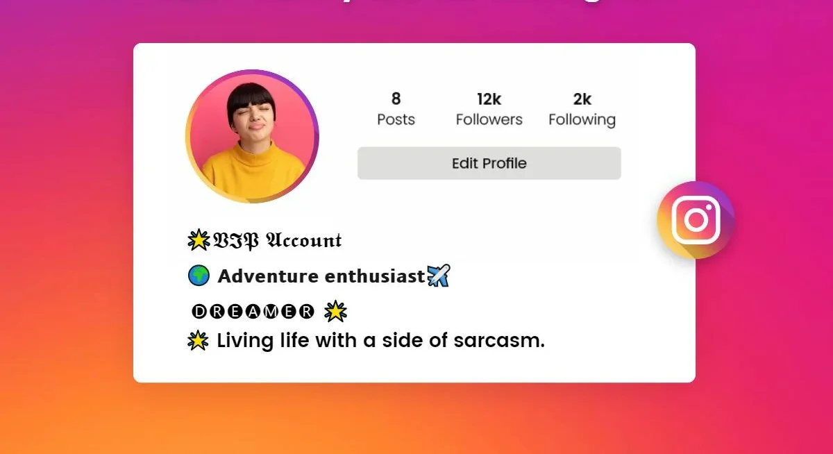 Sarcastic Witty Instagram Bios